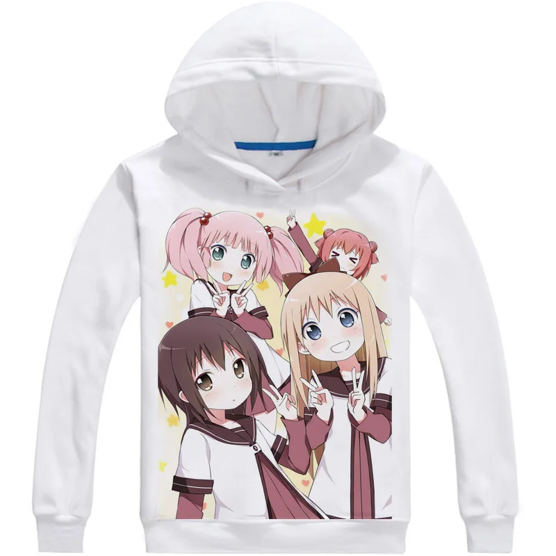 Толстовки Yuru Yuri для косплея Akaza Akari повседневные мужские флисовые толстовки с