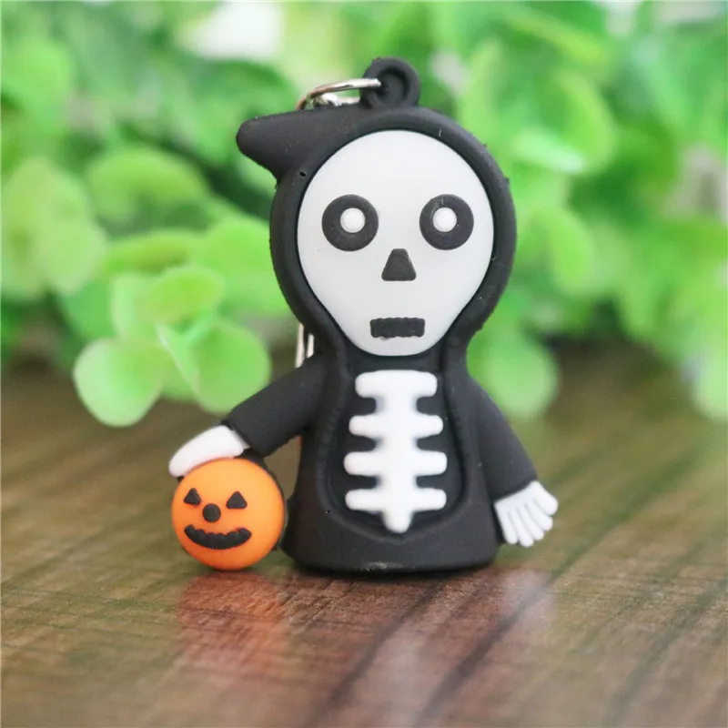 Брелок для Хэллоуина с Тыквой и черепом | Украшения аксессуары