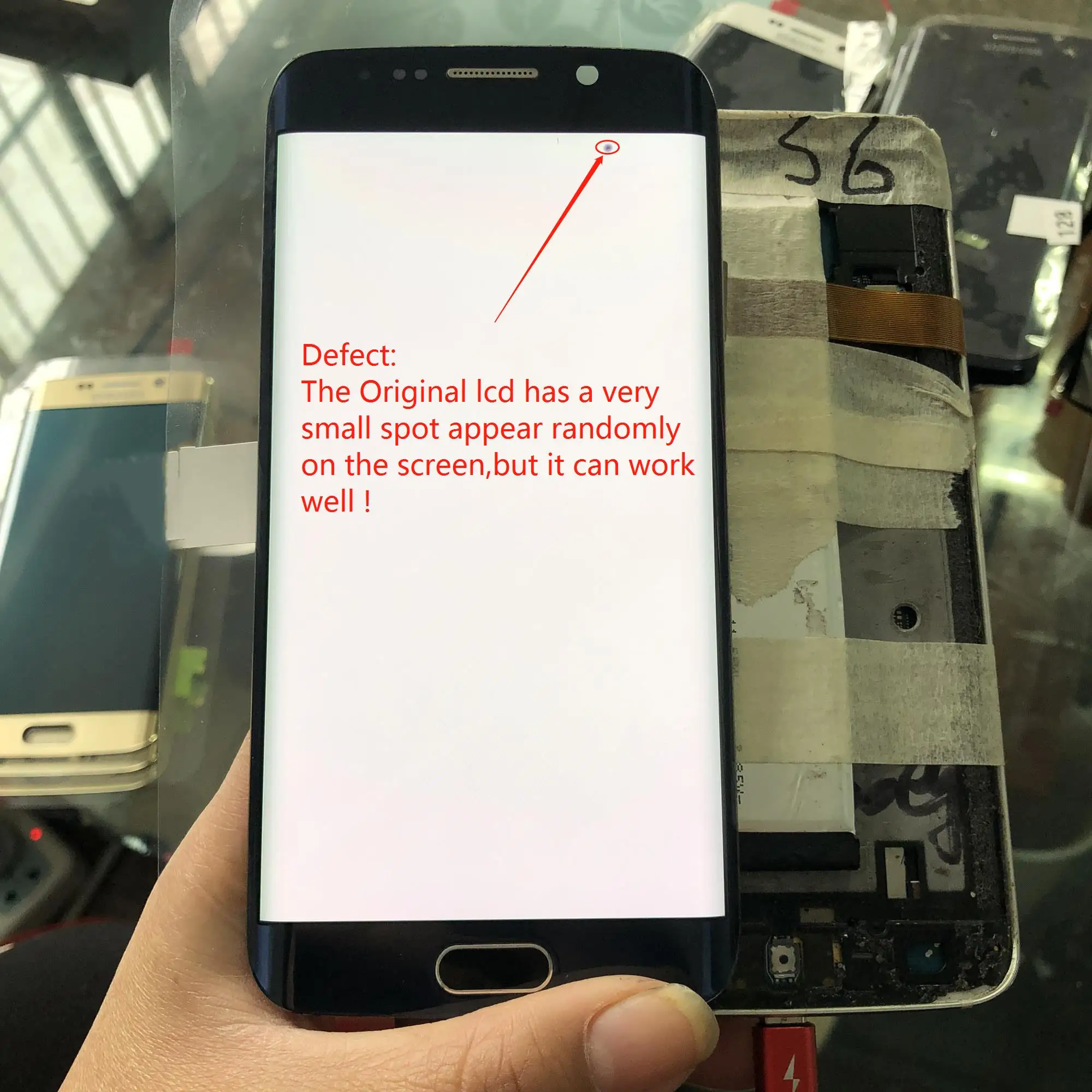 ЖК дисплей и дигитайзер сенсорного экрана в сборе для Samsung Galaxy S6 Edge G925 G925F