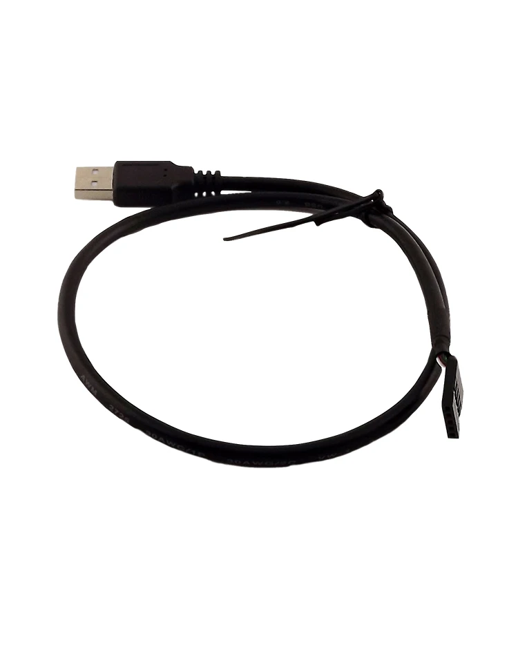 1 шт. 50 см USB 2,0 Тип «Папа-папа» Dupont 5-контактное гнездо заголовок адаптер материнской платы кабель черного цвета