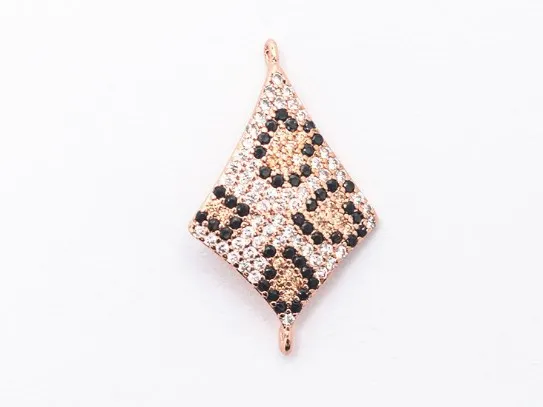 26*16 мм леопардовое призматическое сердце микро проложить cz Циркон кубический