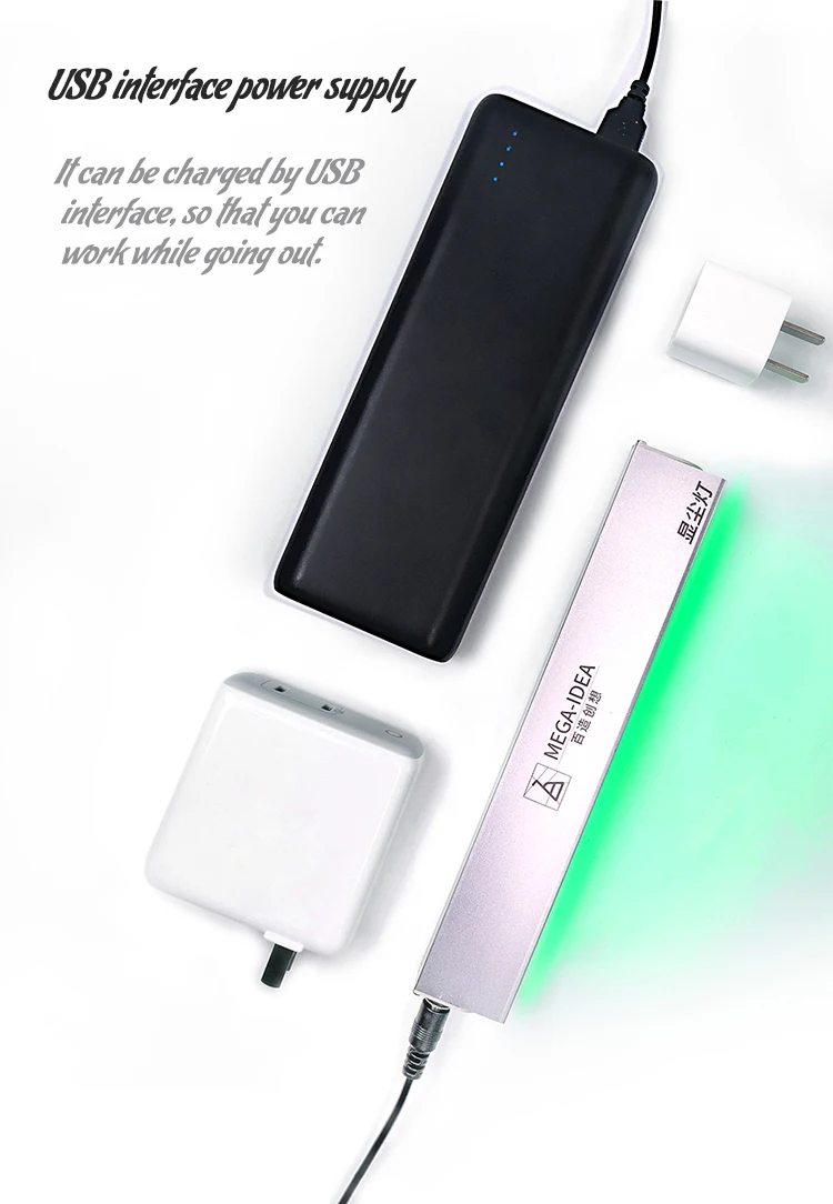 QIANLI MEGA-IDEA дисплей пыль Свет USB Интерфейс Блок питания Мобильный телефон экран удаление пыли крышка профессиональные инструменты