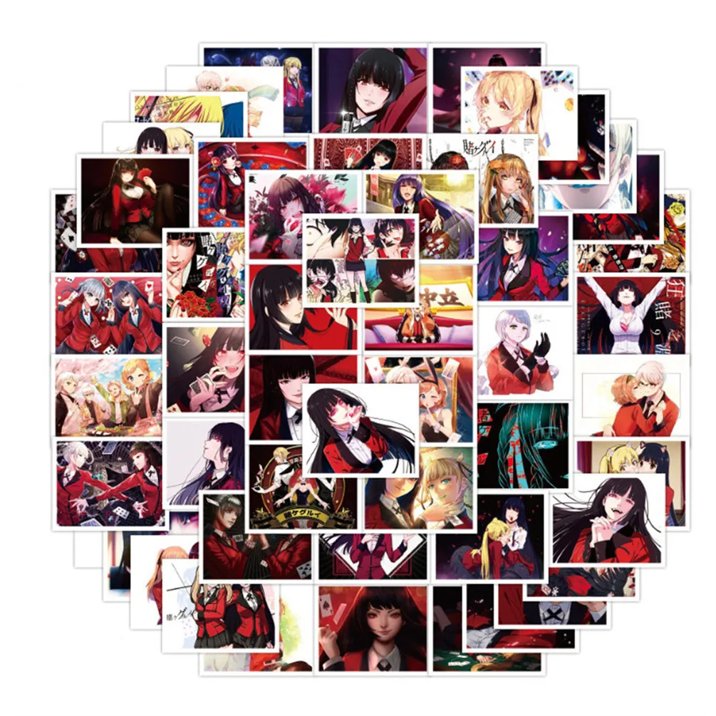 

10/30/50PCS Gambling Abyss Sexy Anime Characters Graffiti Hand Luggage Suitcase Helmet Decoration Sticker Toy Wholesale