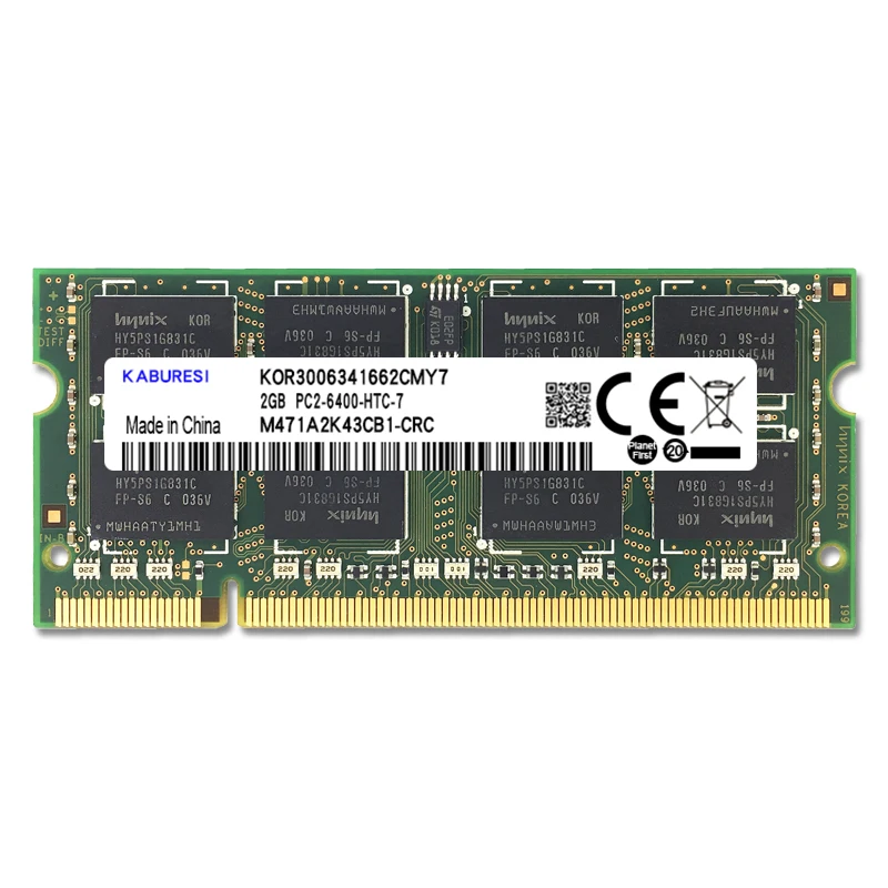 Оперативная память KABURESI для ноутбука 4 Гб (2x2 Гб) DDR2 2 ГБ 800 МГц 667 1 8 контактов ОЗУ 2x