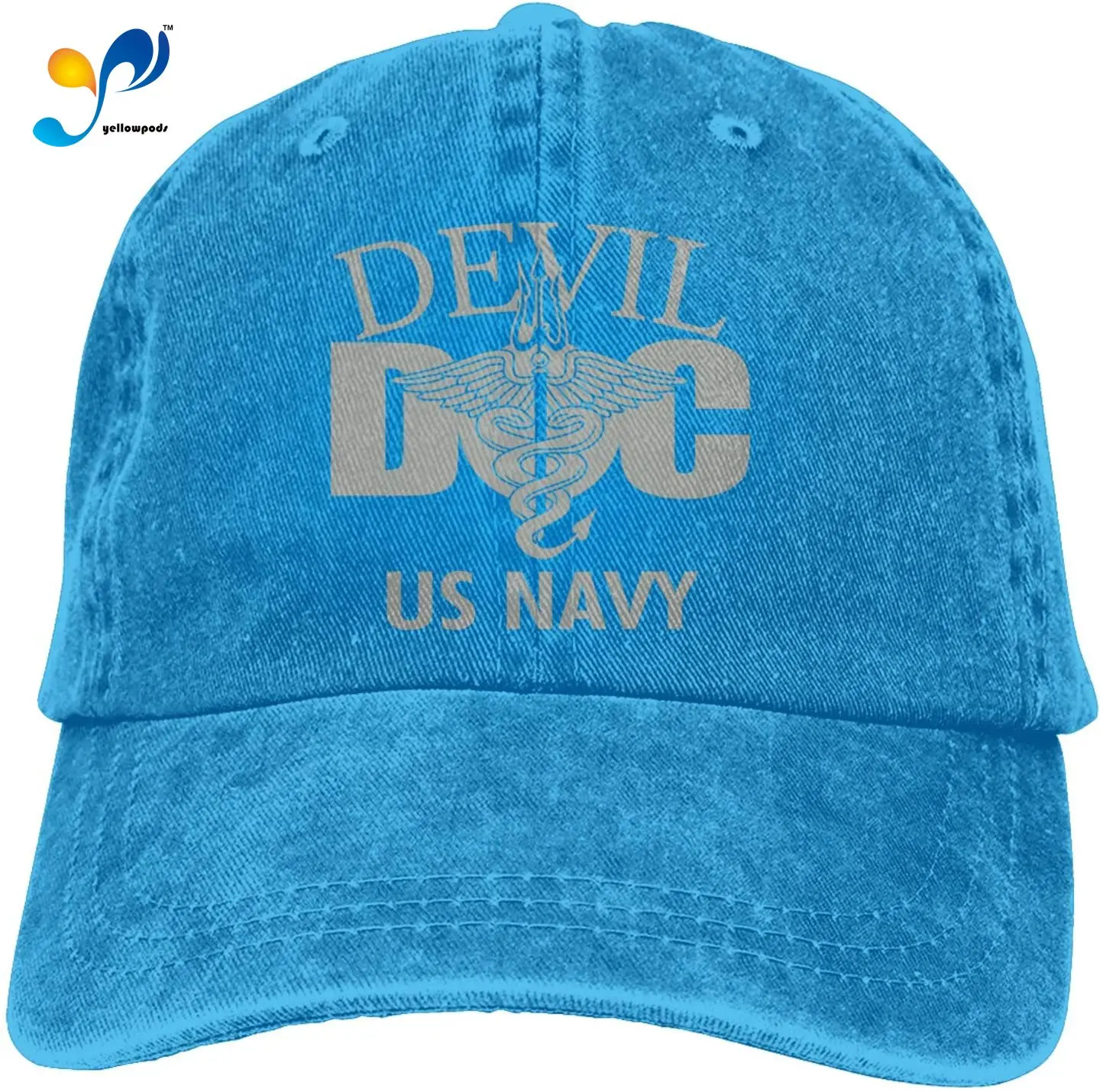 

OURTANKS Us Navy Devil Doc Unisex Adult Cap Adjustable Cowboys Hats Baseball Cap Fun Casquette Cap