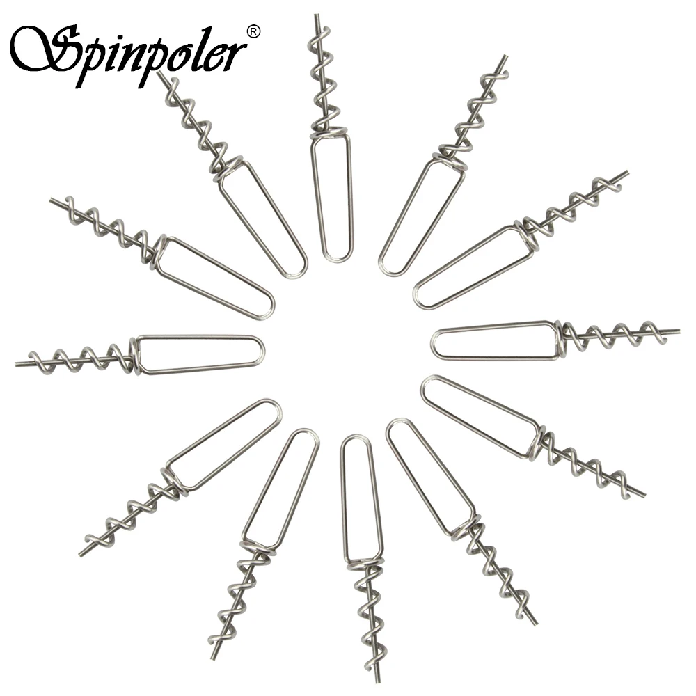 Spinpoler Винт 12 шт мульти глубина привязки для Щука с резиновые спиральные джиг rig из