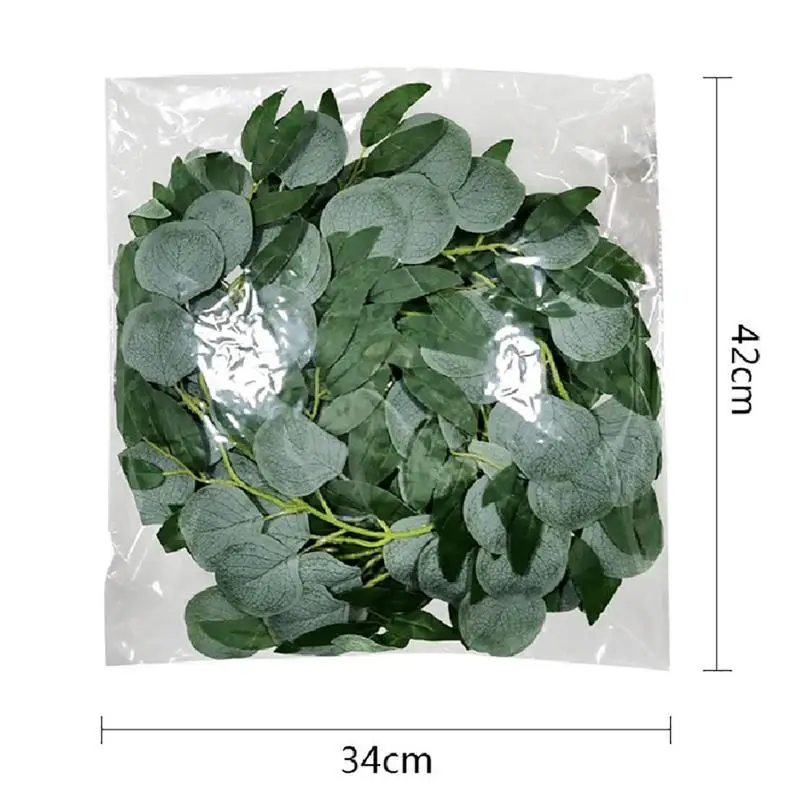 Имитация эвкалипта ивы листья из ротанга Водонепроницаемая искусственная