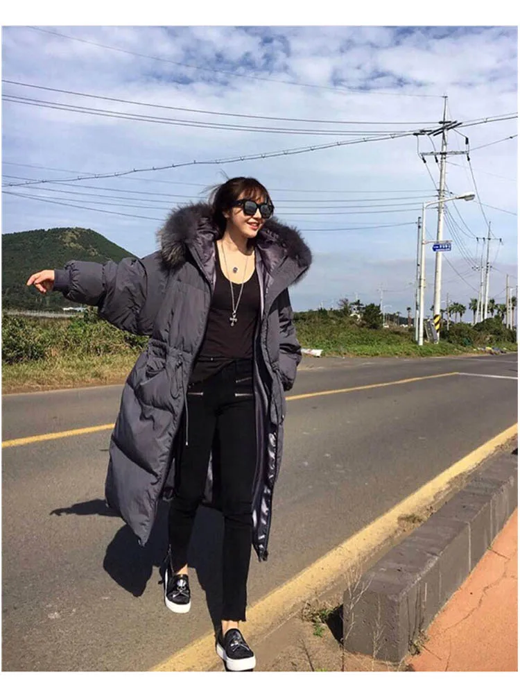 Зимняя Классическая Женская куртка пальто Меховая зимняя длинная парка женское