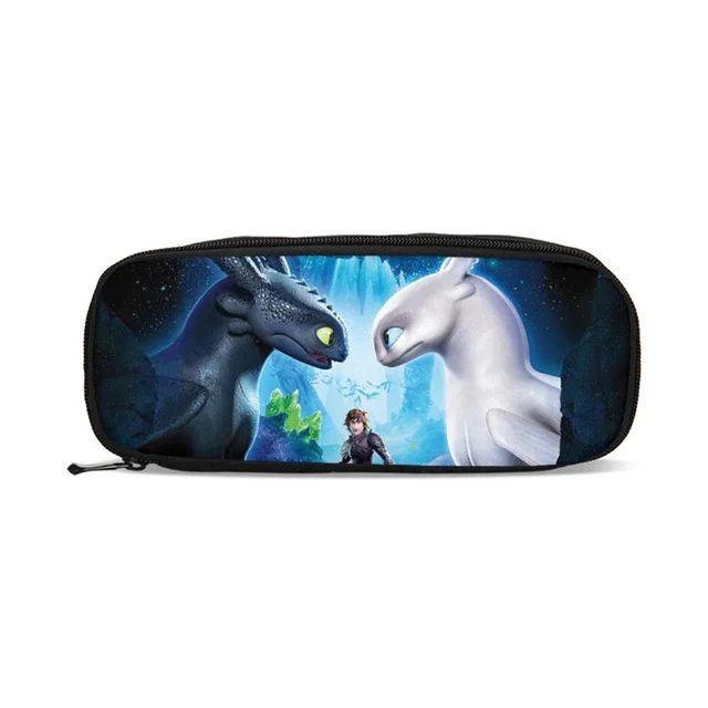 VEEVAN, футболка с изображением героев мультфильма «Как приручить дракона 3D Печать Рюкзаки Сумка для карандашей 3 шт./компл. портфель школьные ранцы для мальчиков и девочек школьная сумка - Цвет: Белый