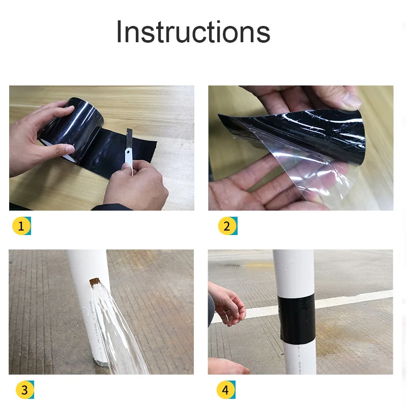 Ремонтная лента для предотвращения утечек сверхпрочная водонепроницаемая