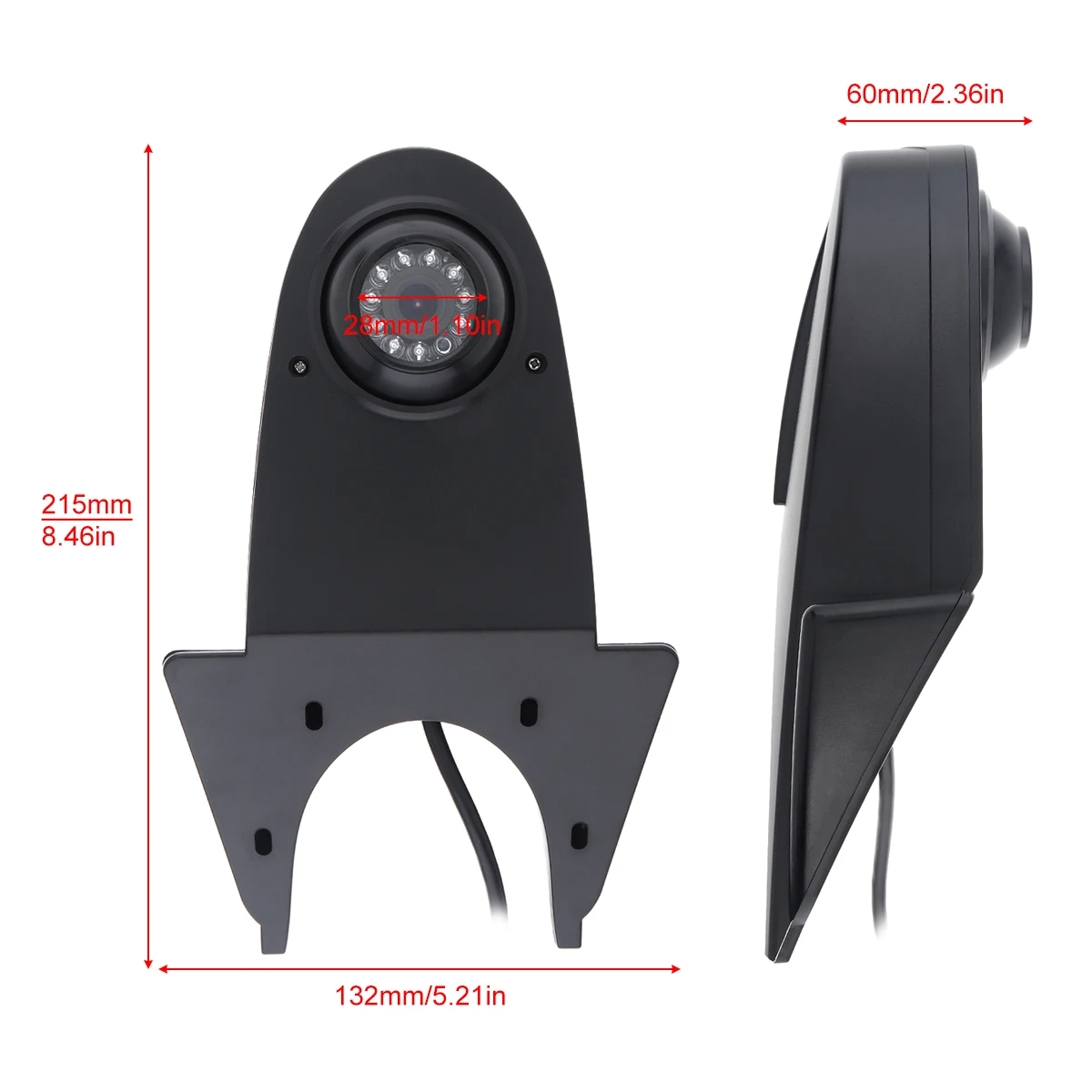 Автомобильная камера заднего вида 9 36 в HD инфракрасная с ночным видением