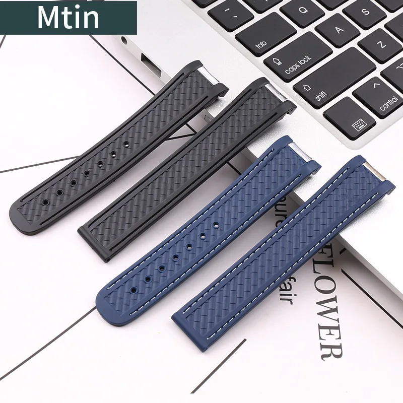 Silicone Rubber Watch Band Men's Watch Accessories For Omega Seamaster 300 AT150 Outdoor Sports Waterproof Strap Ladies Bracelet enlarge