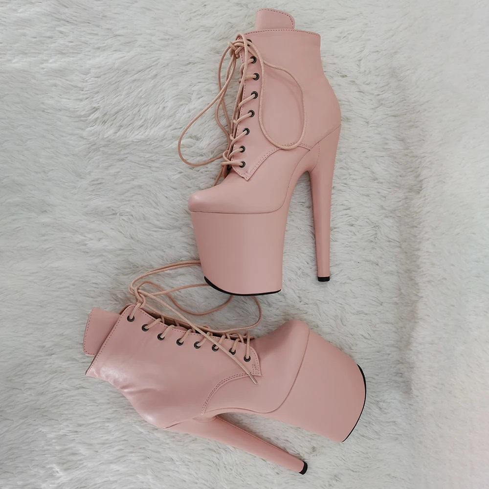 Leecabe 20 см/8 дюймов женские ботильоны вечерние туфли на высоком каблуке Обувь