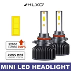 Светодиодсветодиодный лампа HLXG для передних фар, h7, H8, H9, H11, 6000 К, 12 В, 9005 лм, 50 Вт