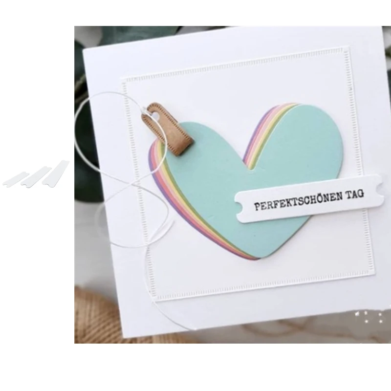 

Greeting Card Label Decoration Metal Cutting Dies And Stamp Label DIY Scrapbooking Craft Embossing Albums