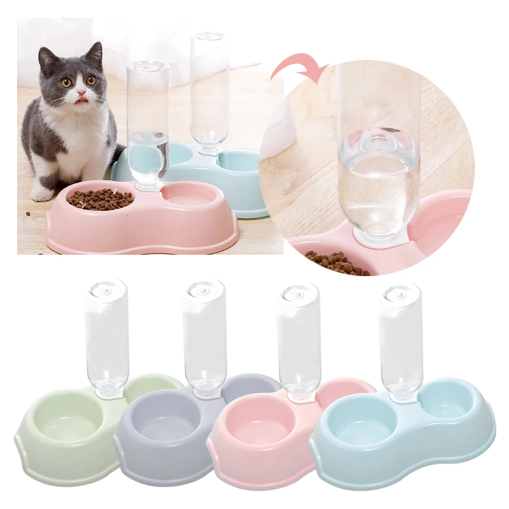 Миска для домашних животных кормушка воды миска собаки котенка питьевой фонтан