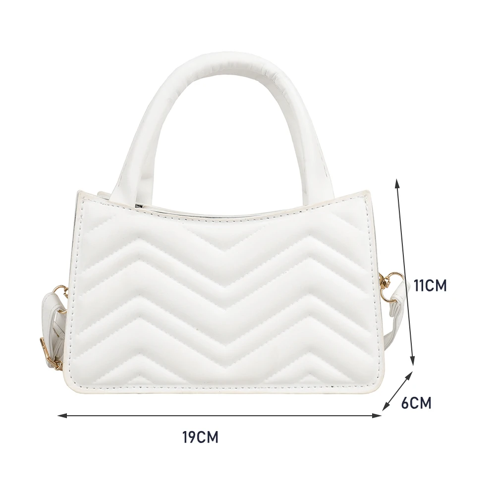 

Fashion Women PU Leather Weave Pattern Embossing Shoulder Crossbody Messenger Bag Ladies Solid Color Top-handle Mini Handbags