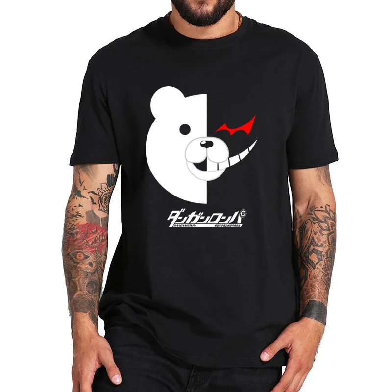 Футболка Monokuma Dangan Ronpa Game &quotВлюбленные&quot удобная мужская Мягкая хипстерская