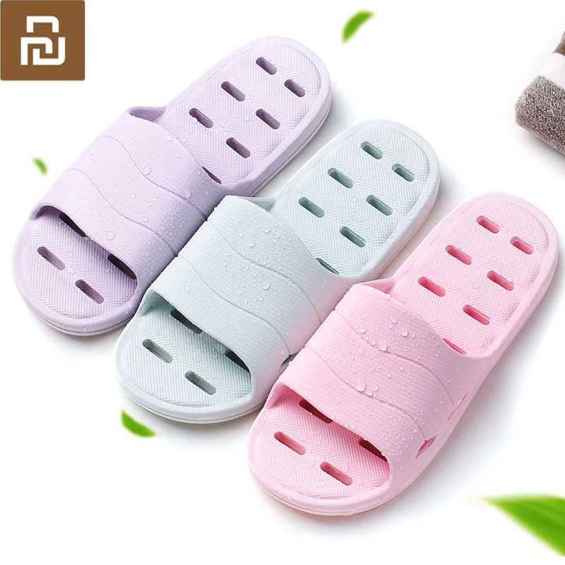 Утечки для ванной Youpin мягкие мужские сандалии Нескользящие домашние тапочки