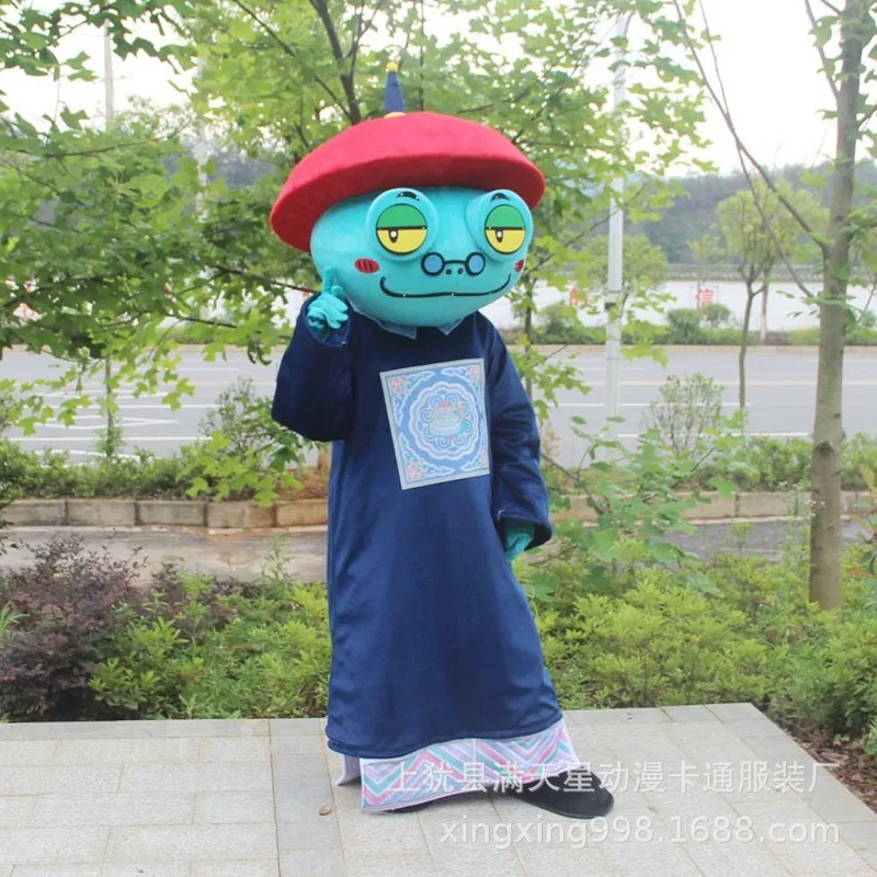 Костюм-талисман Fursuit в виде зомби костюм из мультфильма на Хэллоуин