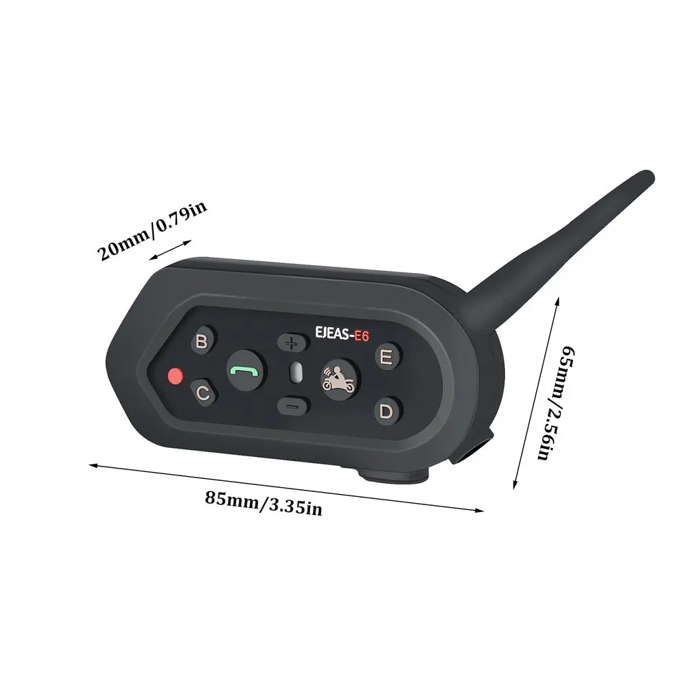1 мотоцикл для переносного приемо-передатчика Bluetooth гарнитура, наружный полно-дуплекс в режиме реального времени вызова Беспроводной для мотоциклетного шлема гарнитура E6
