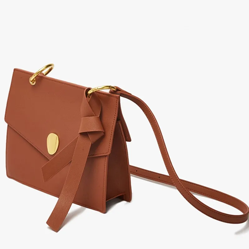 

Korean Style Womens New Genuine Leather Shoulder Bag Fashion Crossbody Bags Cowhide Handbag High Quality Casual Envelope Bag