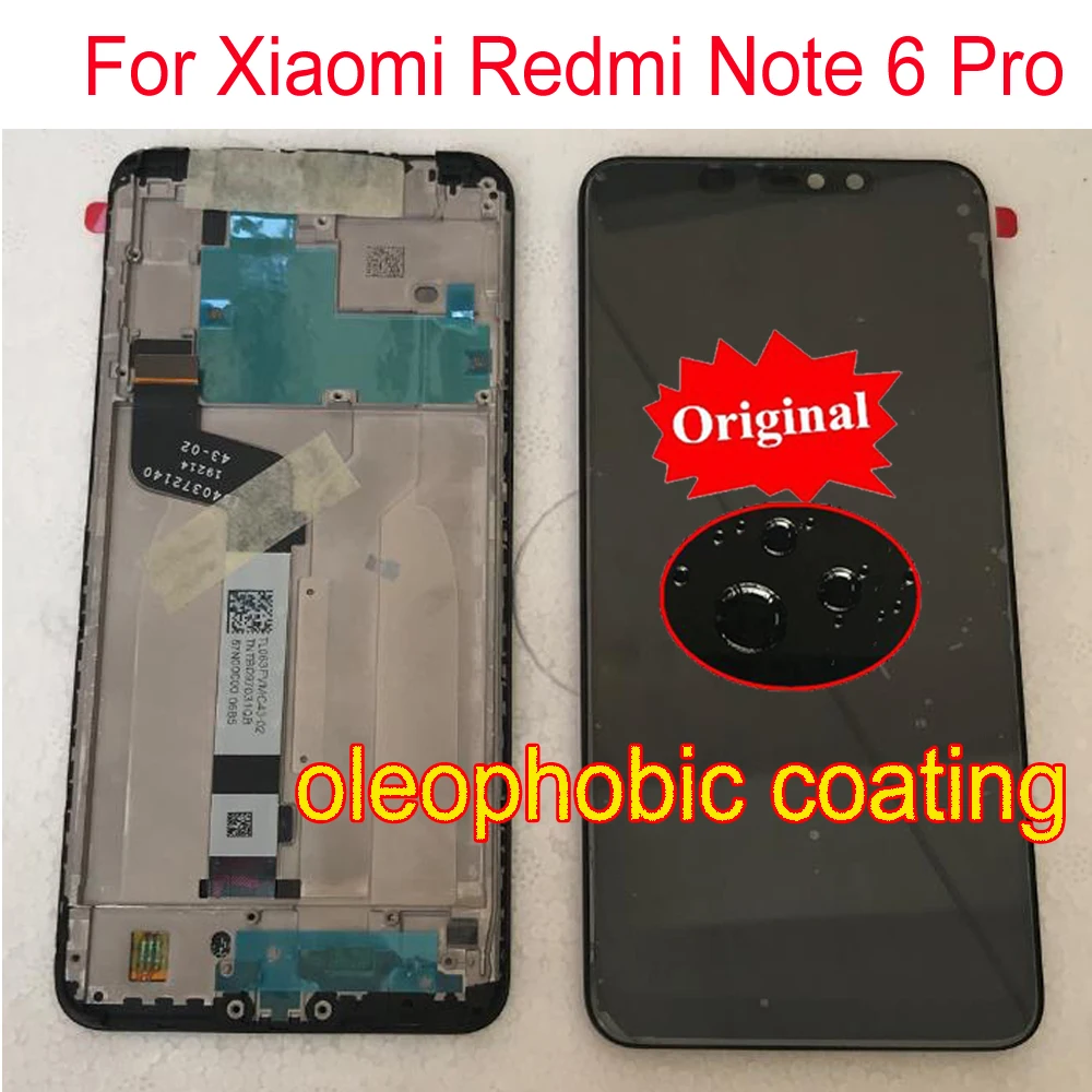 Оригинальный ЖК дисплей для Xiaomi Redmi 6 Pro / Mi A2 Lite MiA2 Note сенсорный экран дигитайзер