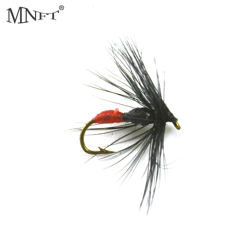 MNFT 10 шт Жесткий корпус красный стык черный муравей мух влажные рыболовные крючки