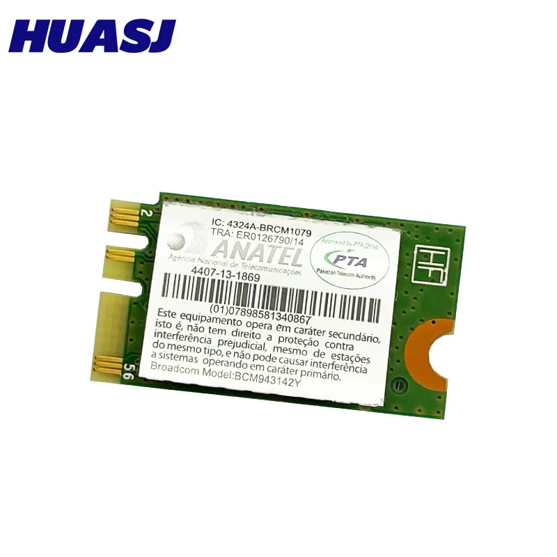 HUASJ Broadcom BCM943142Y 150 / Wlan M.2 NGFF WiFi BT 4, 0 802.11b/G/N