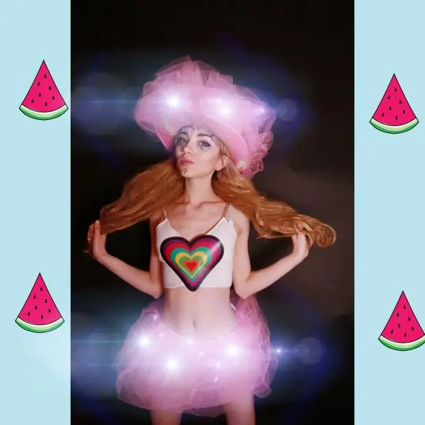 Светодиодный Tron Dance женская одежда с голосовым управлением музыкальный