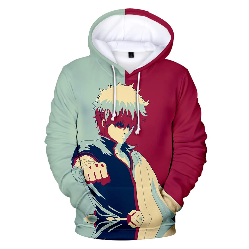 

2021 индивидуальные толстовки в стиле Харадзюку Gintama, свитшот с 3D принтом, осенние толстовки, модная Мужская/Женская Аниме Спортивная одежда, ...