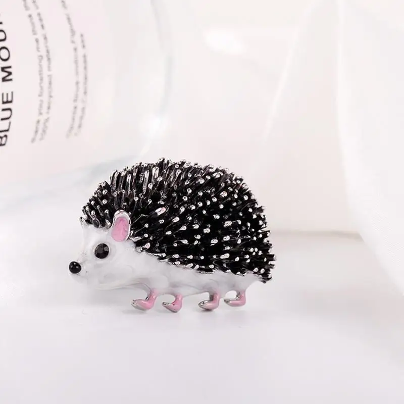 2020 черная эмалированная Женская Брошь в виде ежика аксессуары для милых животных