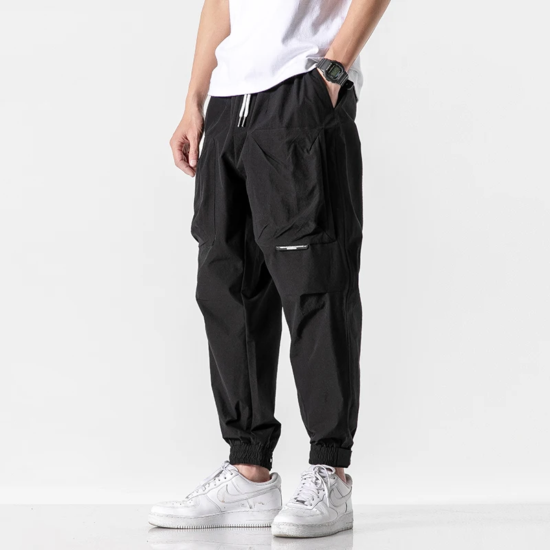 Брюки мужские спортивные свободного покроя модные штаны в стиле хип-хоп
