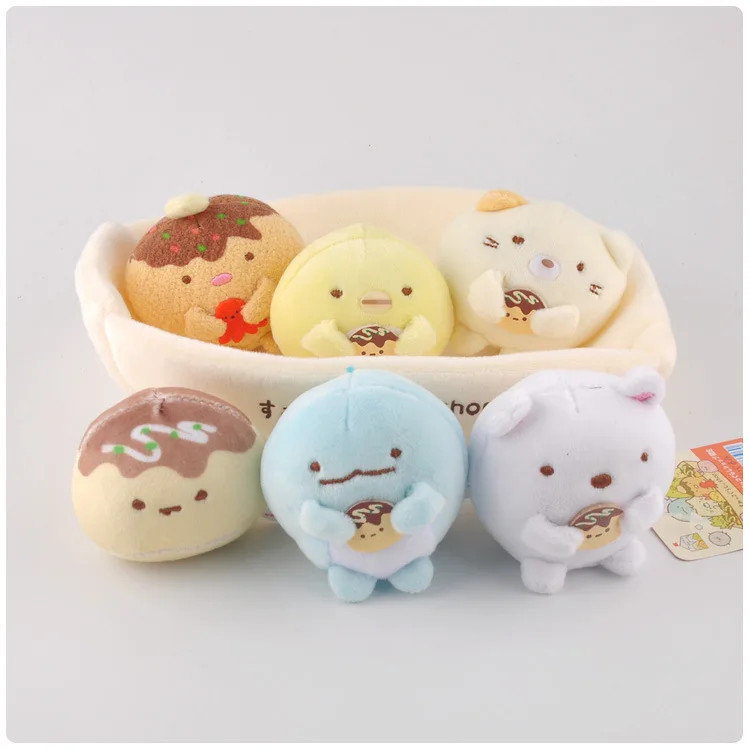1 комплект Kawaii Japanese Sumikko guurashi био плюшевый брелок подвеска мягкий мультяшный