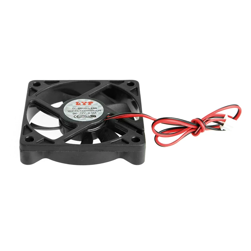 

DC 12V 2-Pin 60x60x10mm PC Computer CPU System Sleeve-Bearing Cooling Fan 6010