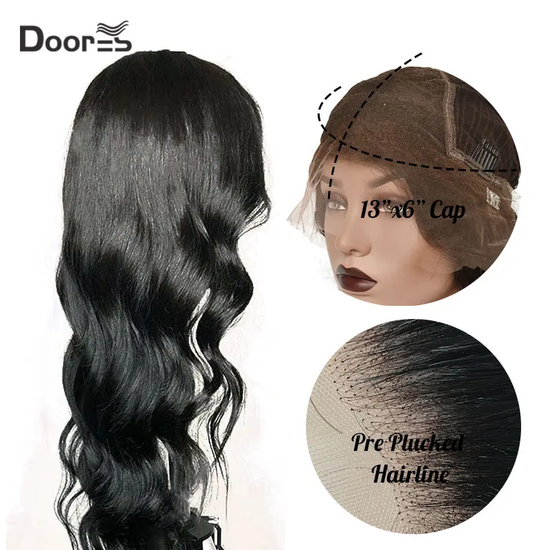 Объемная волна Синтетические волосы на кружеве парики из натуральных волос