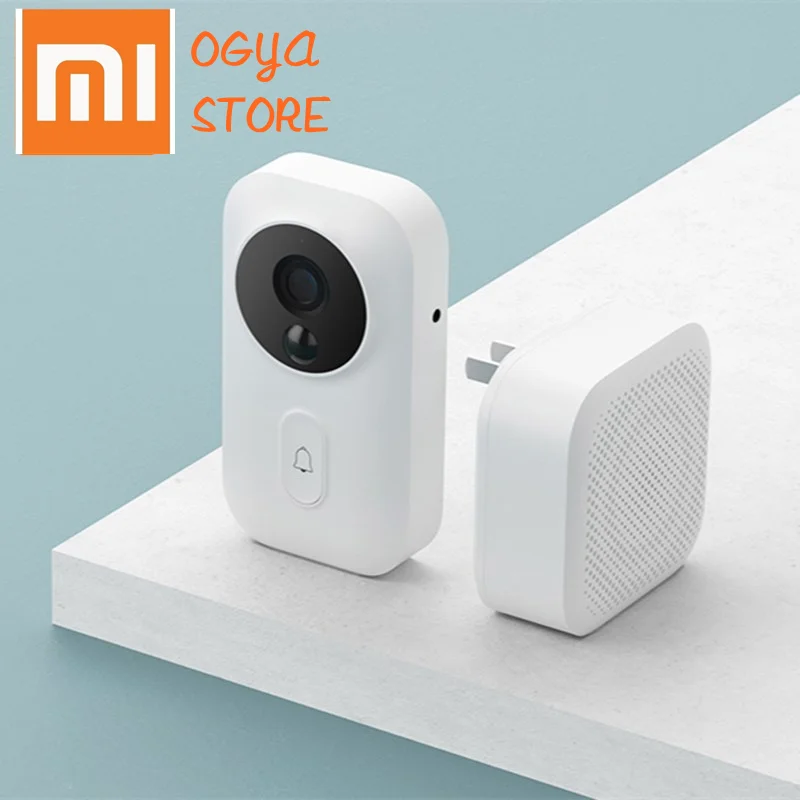 Умный дверной звонок xiaomi mijia Wi Fi камера видеодомофон беспроводная дверь ИК ai
