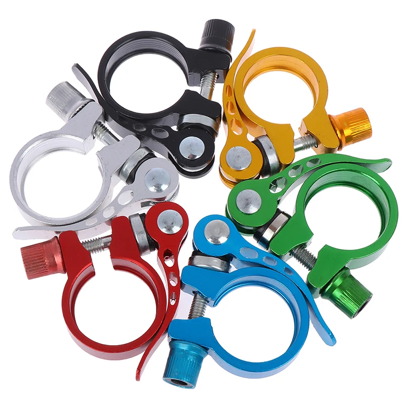 

1pc 25.4/28.6/31.8/34.9mm Aluminum Alloy Bike Bicycle Seatpost Clamp Quick Release Seat Post Clamp New