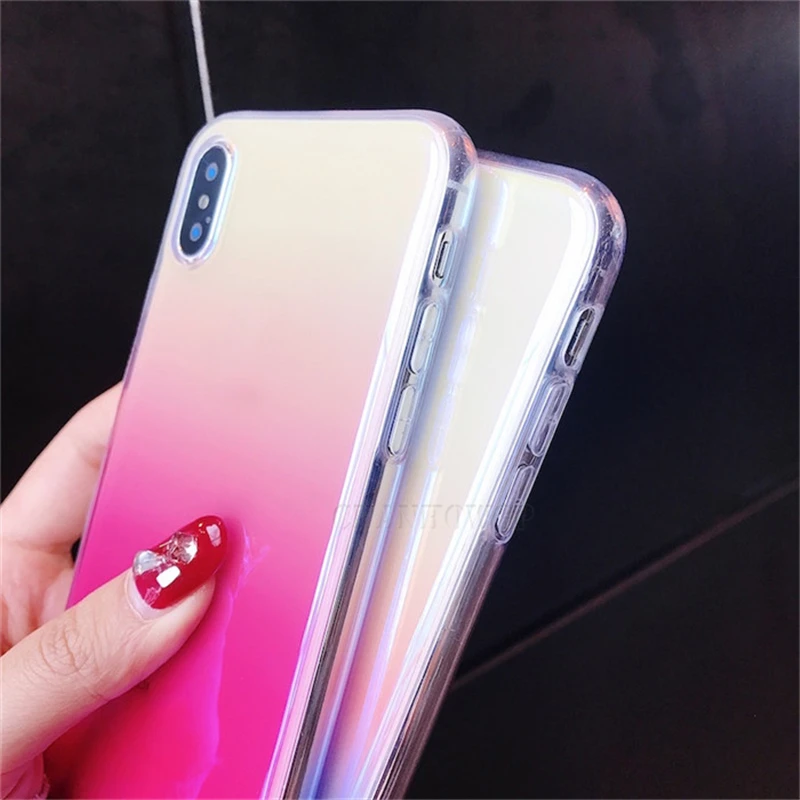 Градиентный чехол для Samsung Galaxy A70 A50 A40 A30 A20E A20 A10 S A6 A7 A8 A9 J8 J6 J4 Plus 2018 S10 S10e Note 10