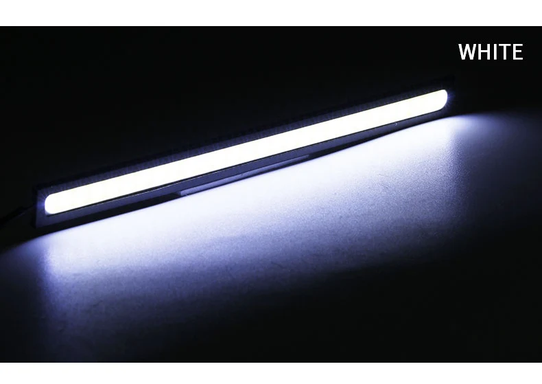 

2 шт. 17 см светодиодная лента для украшения фар автомобиля, бар drl, водонепроницаемая светодиодная дневная ходовая лампа, Стайлинг, задние фонари 12 В, красный, синий