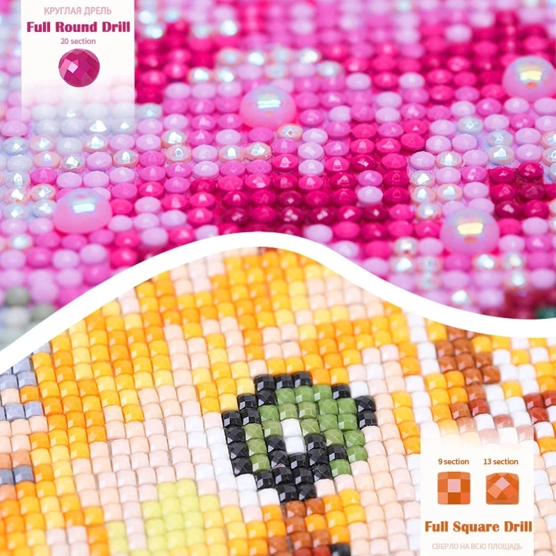 PhotoCustom полная квадратная вышивка алмазная живопись женщина и ребенок 5d DIY 20x25 см