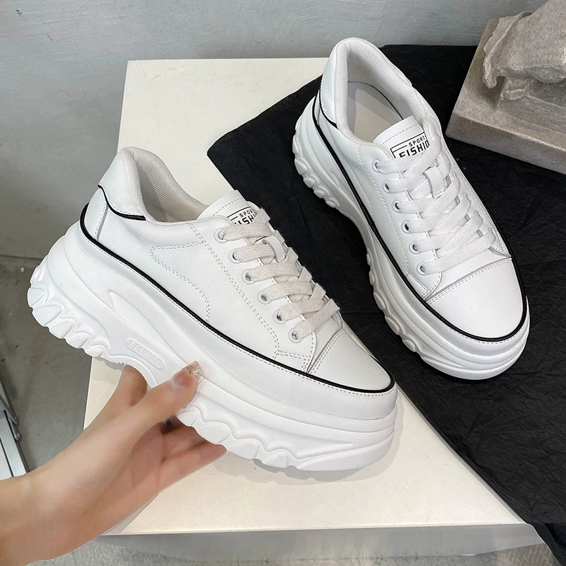 

Platform Sneakers Women Casual Shoes New Fashion Thick Bottom Ladies Vulcanized Shoes Chunky Sneakers Women Zapatillas De Mujer