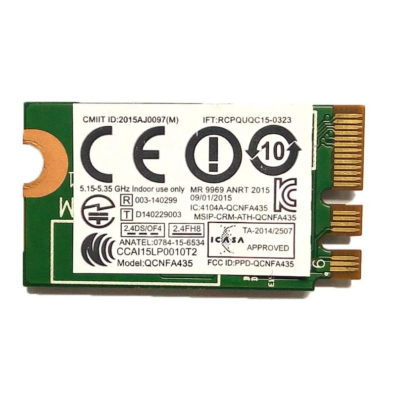 Новинка Atheros QCNFA435 AC NGFF 802.11ac Wi-Fi для Bluetooth 4 1 Lenovo IdeaPad 300 300S 500 Y700 B41-80 фрез 00JT477 |