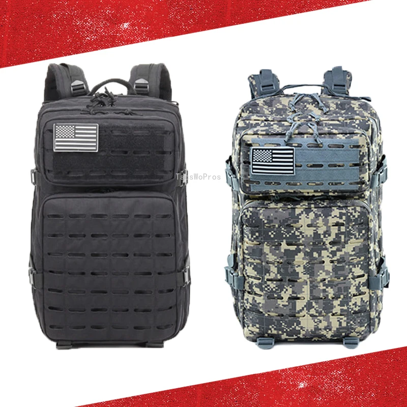 

47L армейский тактический рюкзак, рюкзак для походов, штурма, скалолазания, Мультикам Molle, рюкзак для путешествий, треккинга, кемпинга, охоты