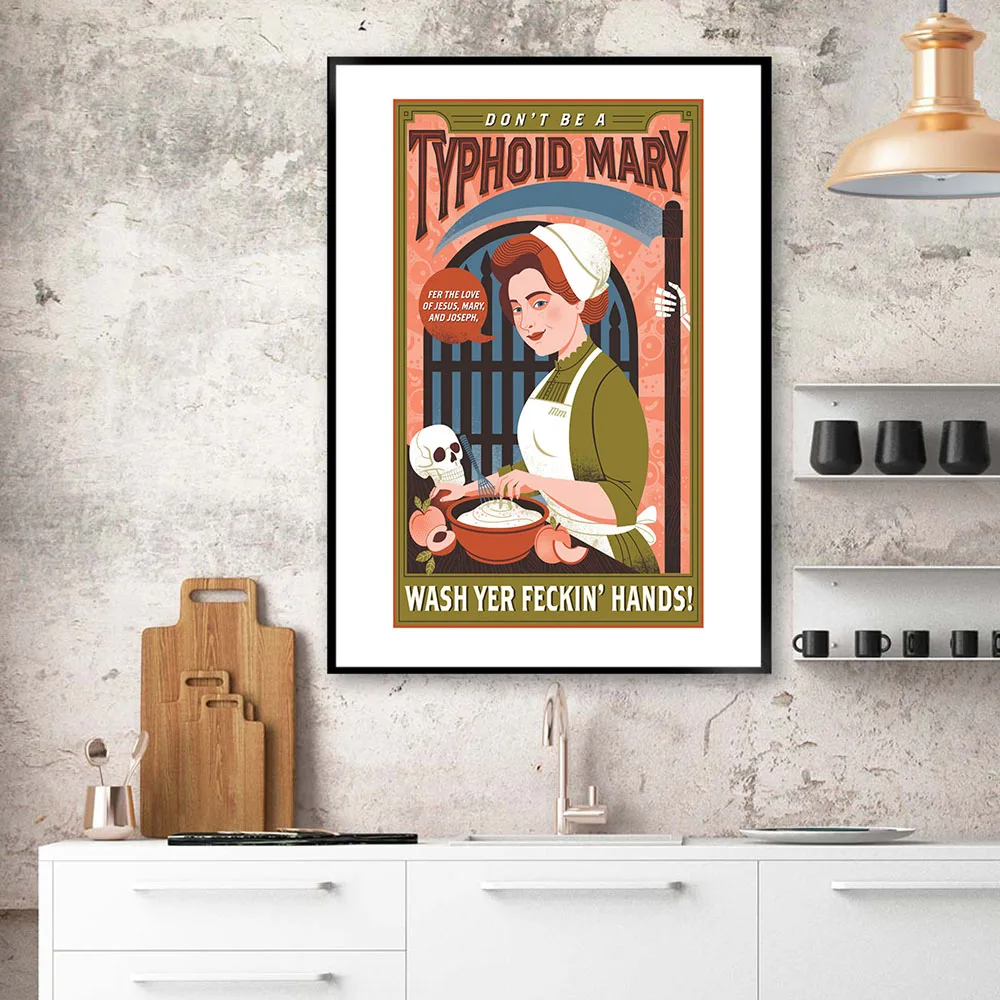 

Cartoon Woman Cooking Canvas Painting Wall Art Nordic Posters and Prints Wall Pictures for Living Room Decoration Frameless