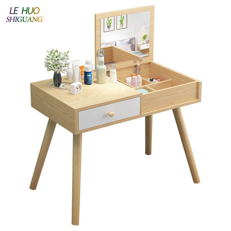 Комоды деревянное зеркало туалетный столик косметическое хранение Органайзер