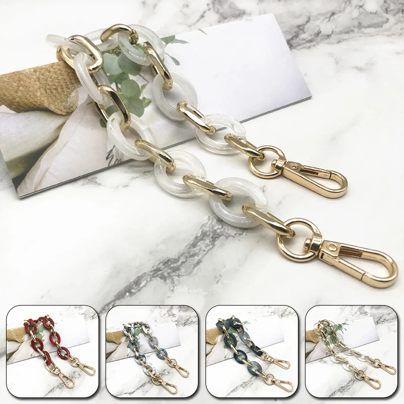 Beautiful Lady Acrylic HyunA Style Resin Bag DIY Portable Chain Vintage Dinner Bag Chain Girl Fashion Accessories