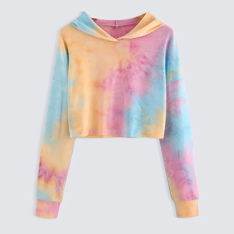 Новые толстовки свитшоты с принтом женская одежда большого размера укороченные