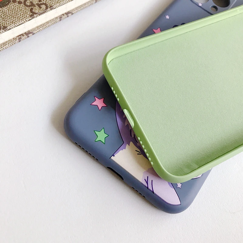 Чехол для телефона с мультяшным кроликом iPhone 11 Pro Max милый мягкий жидкий