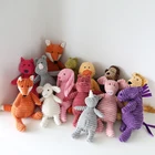 23 см милые вельветовые животные плюшевые игрушки лисы свинка Куклы Домашние украшения для детей игрушки аксессуары